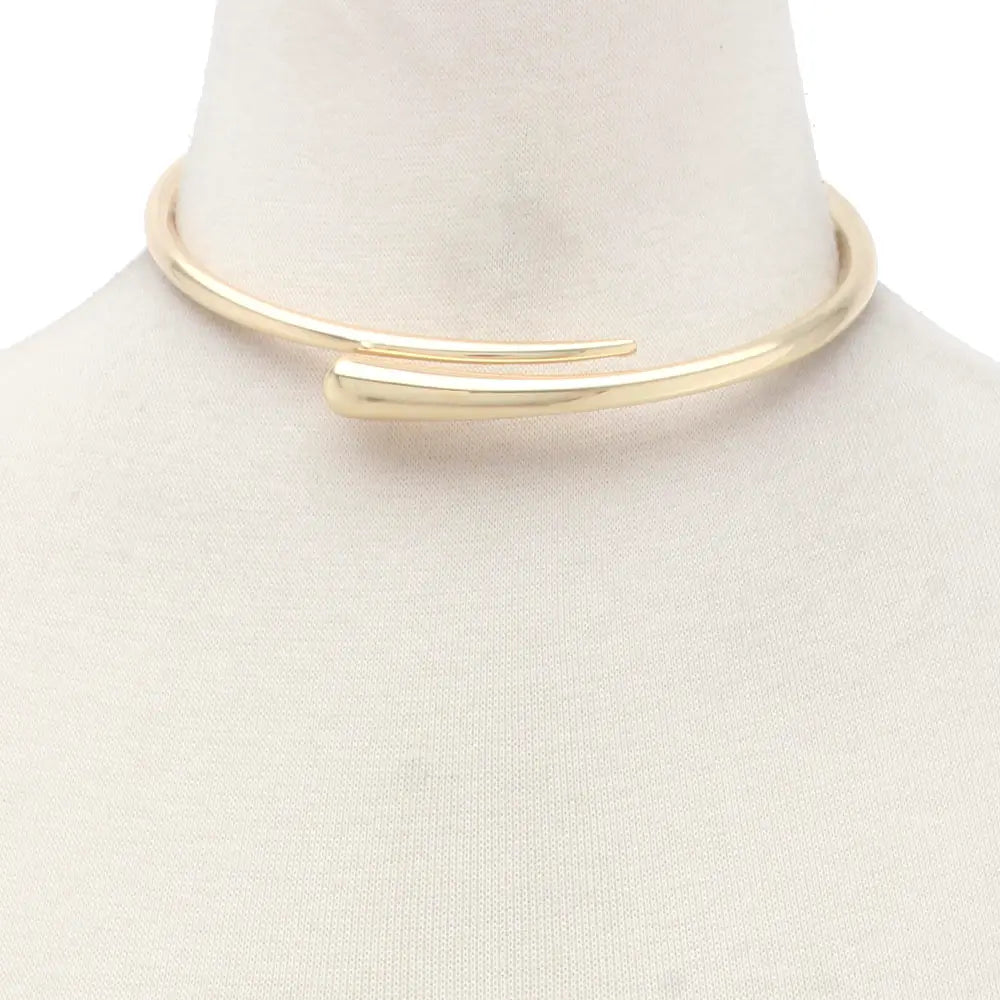 Sodajo Metal Choker Necklace
