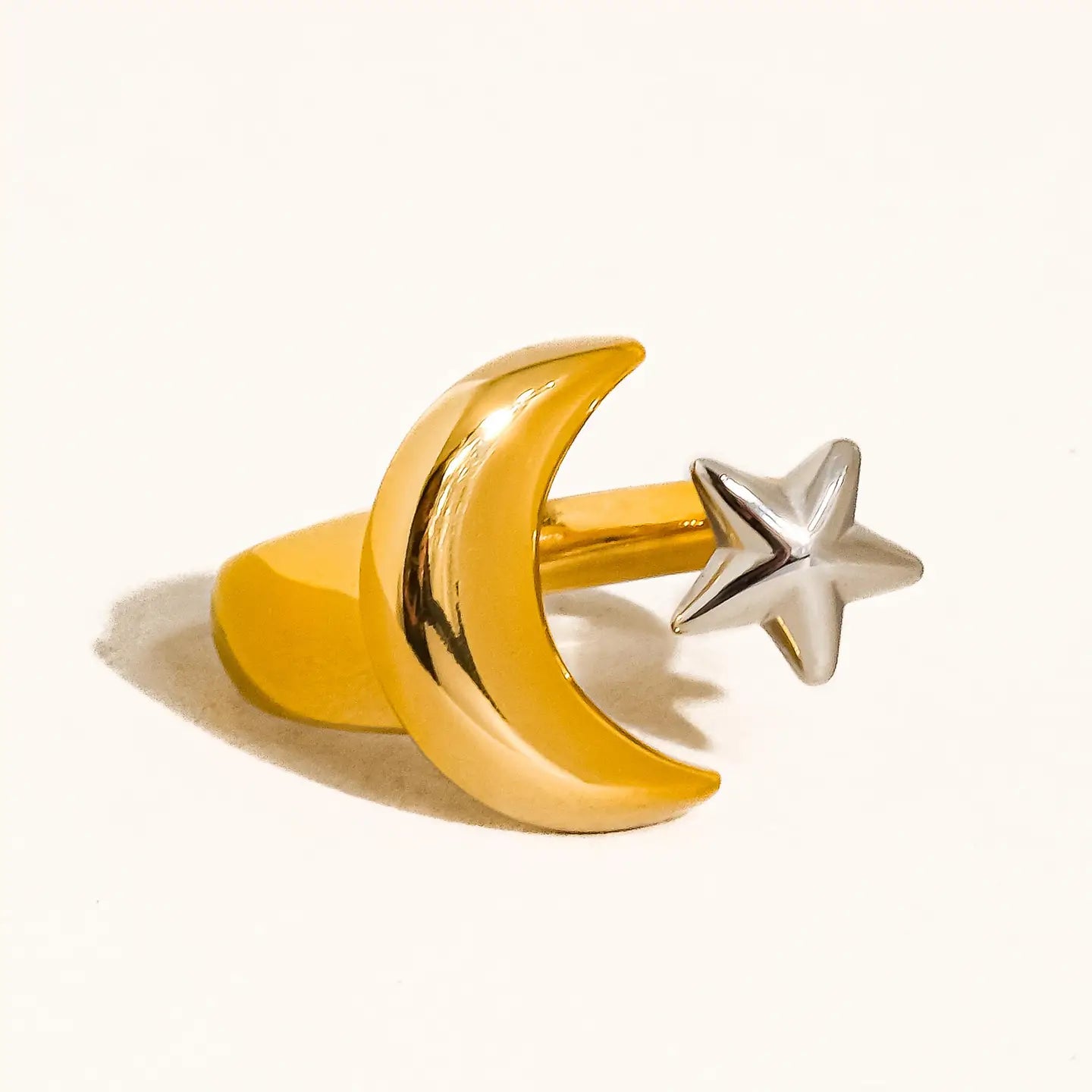 Star and Moon Ring