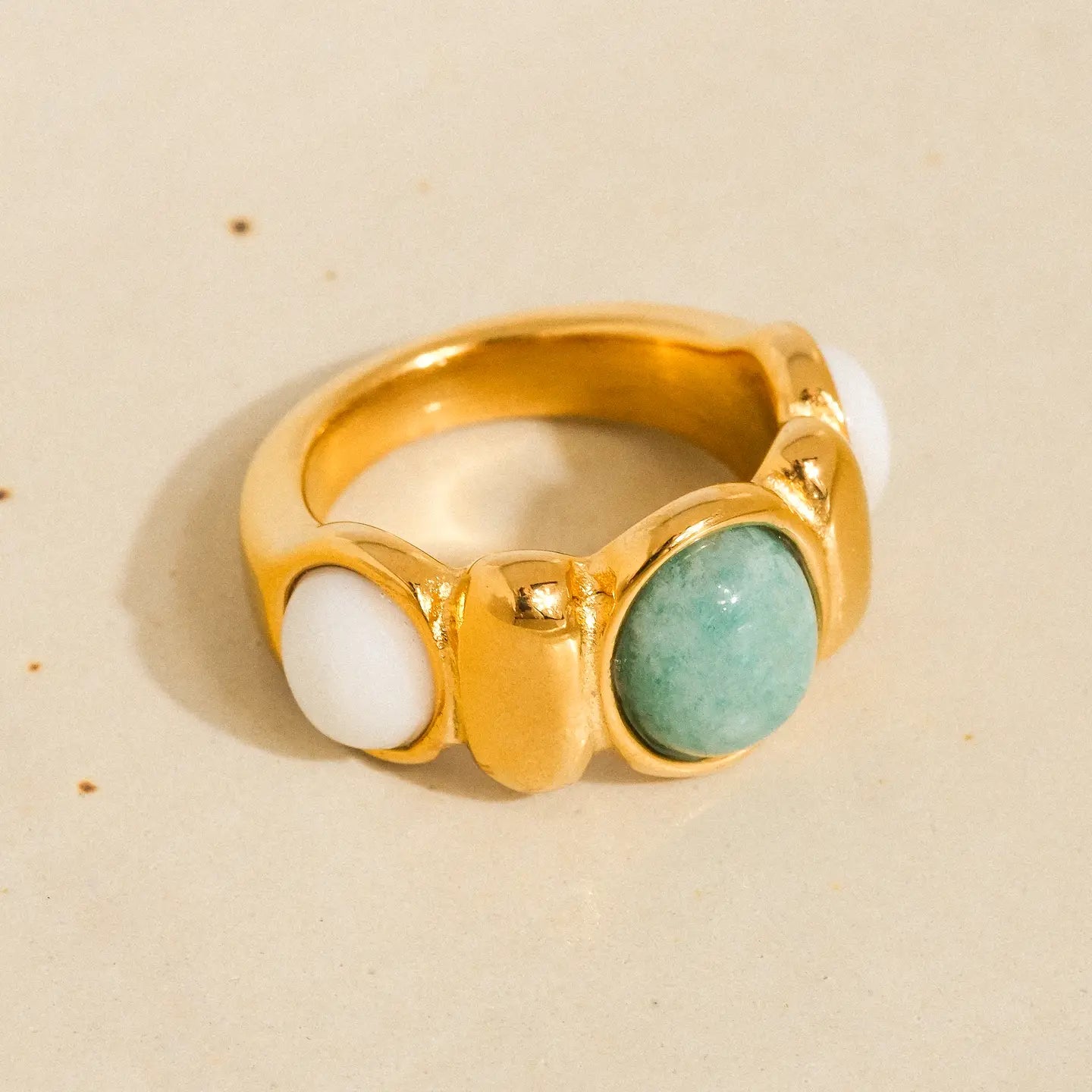 Laurent Natural Stone Ring