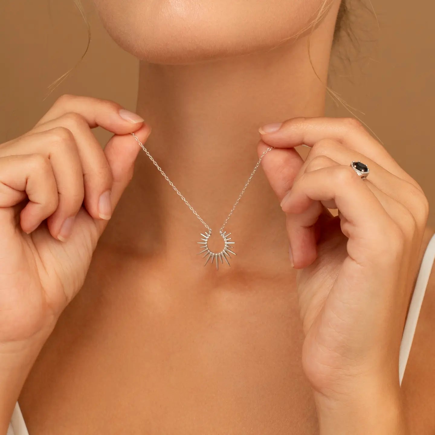 Sun Pendant Necklace *PREORDER, SHIPS ON OR BEFORE 6/1*