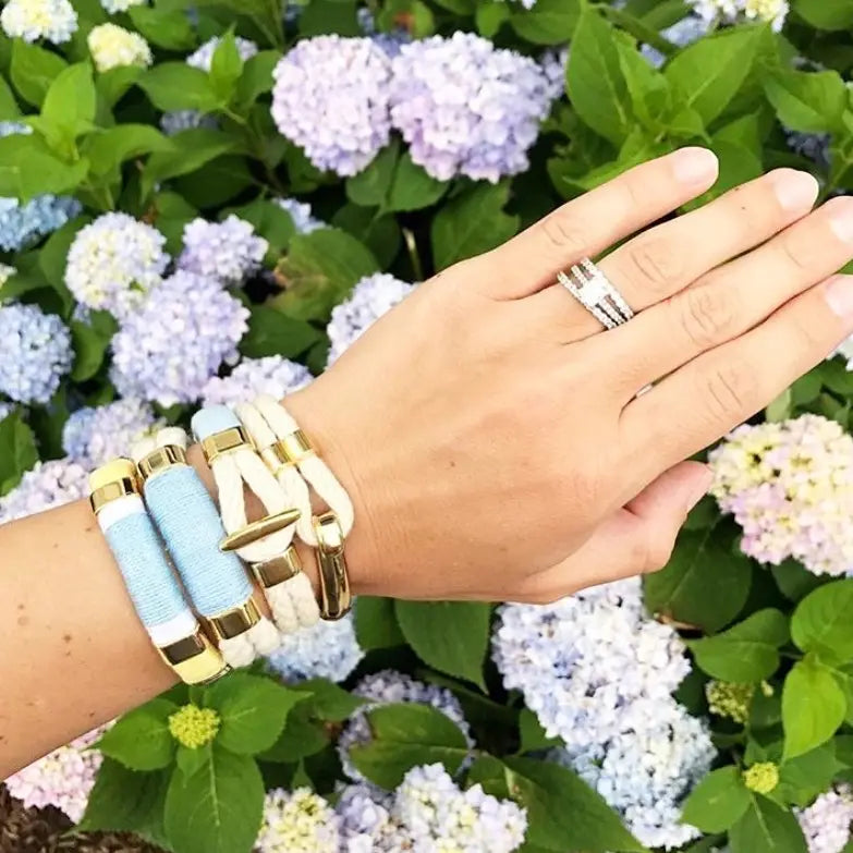 Hampstead - Ivory/Gold - Nautical Rope Bracelet