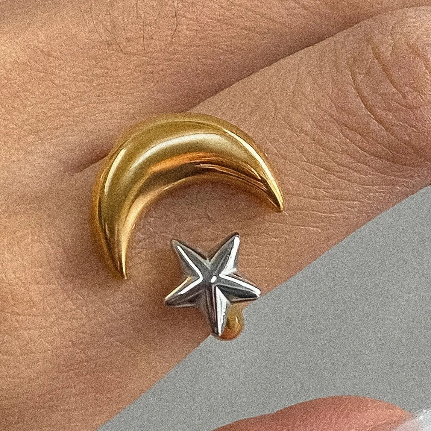 Star and Moon Ring