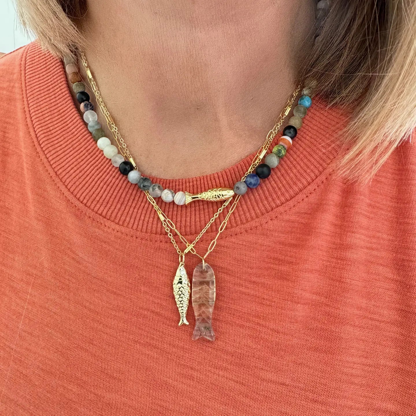Ausra Fish Necklace