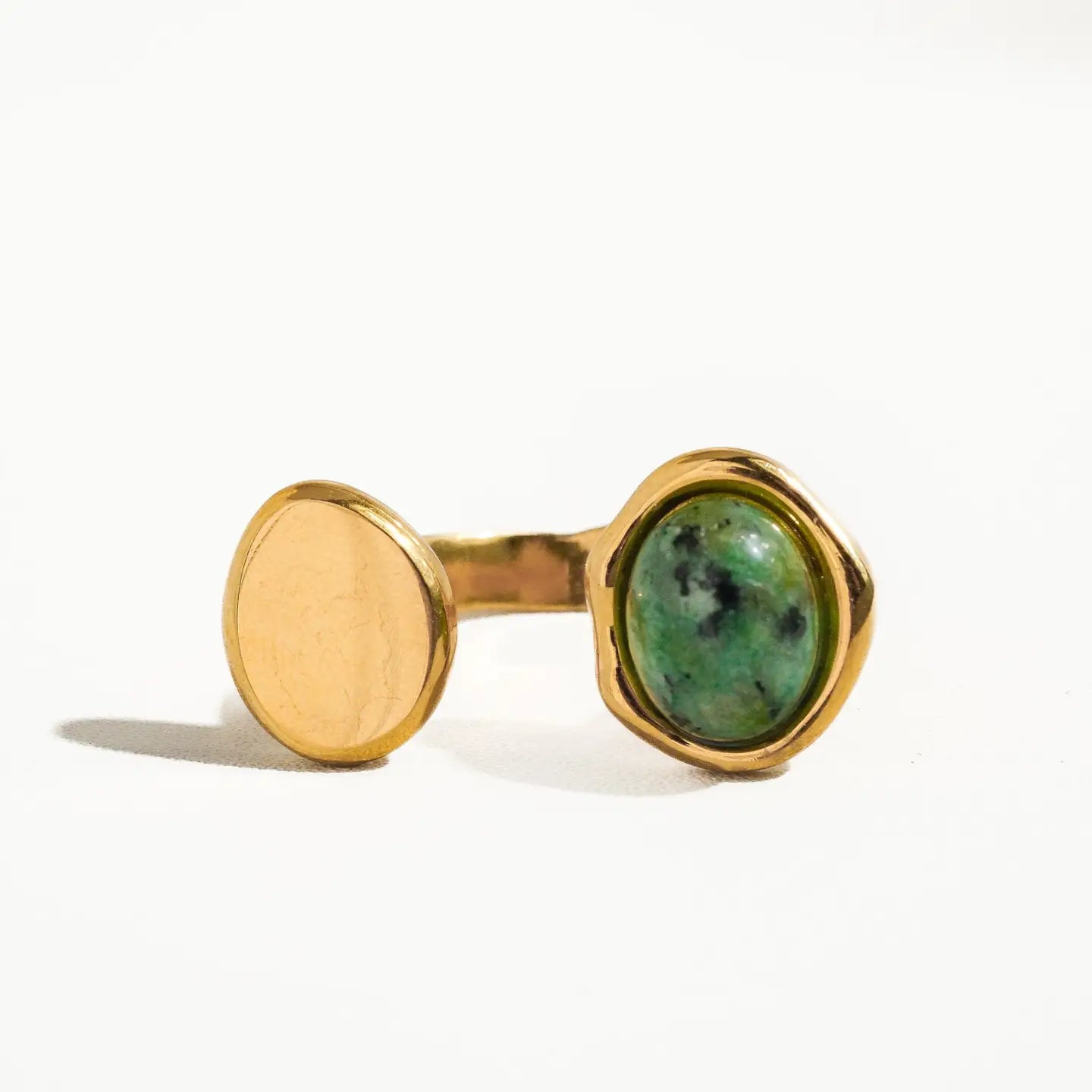 Orion Non-Tarnish Boho Adjustable Ring with Statement Stone