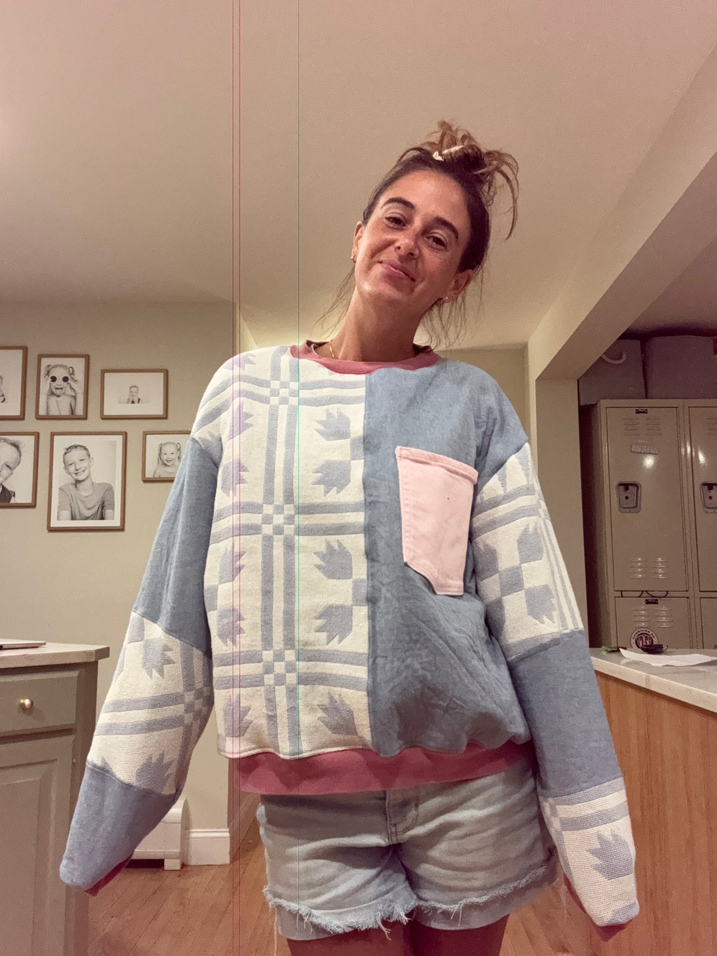 Ready to ship- Upcycled Sweatshirt