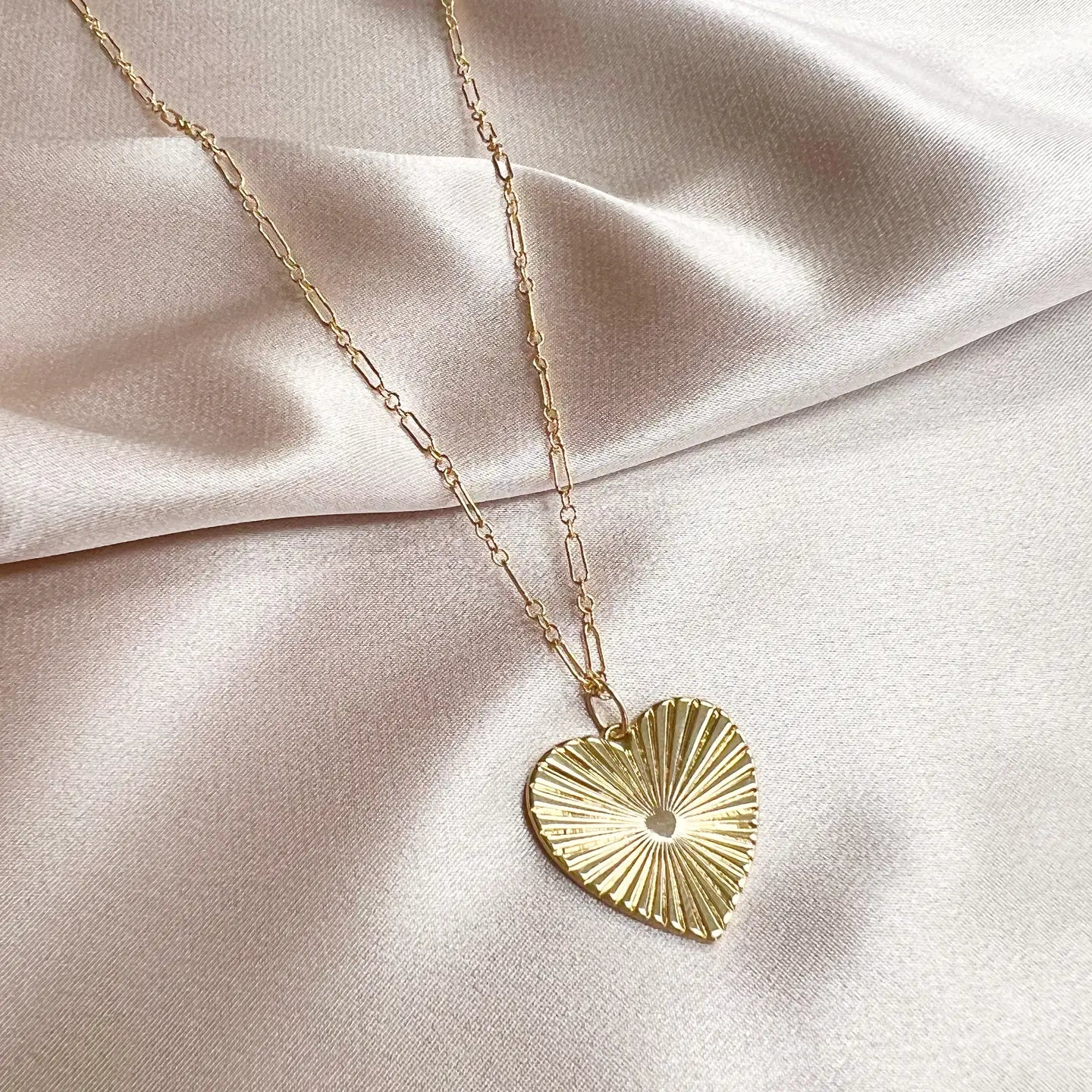 Soulmate Heart Love Necklace Gold Filled