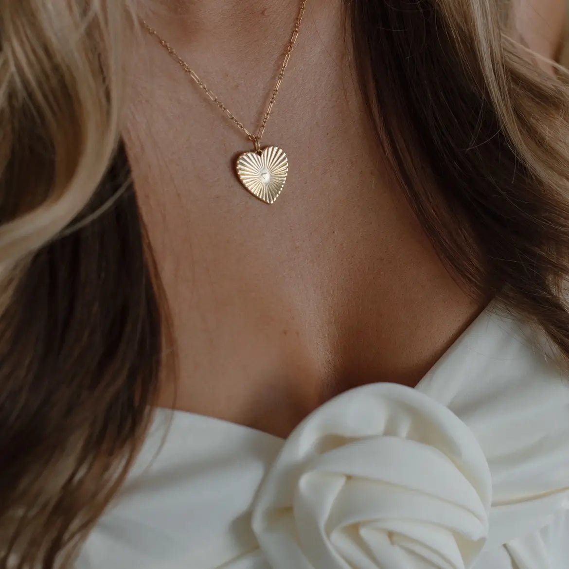 Soulmate Heart Love Necklace Gold Filled