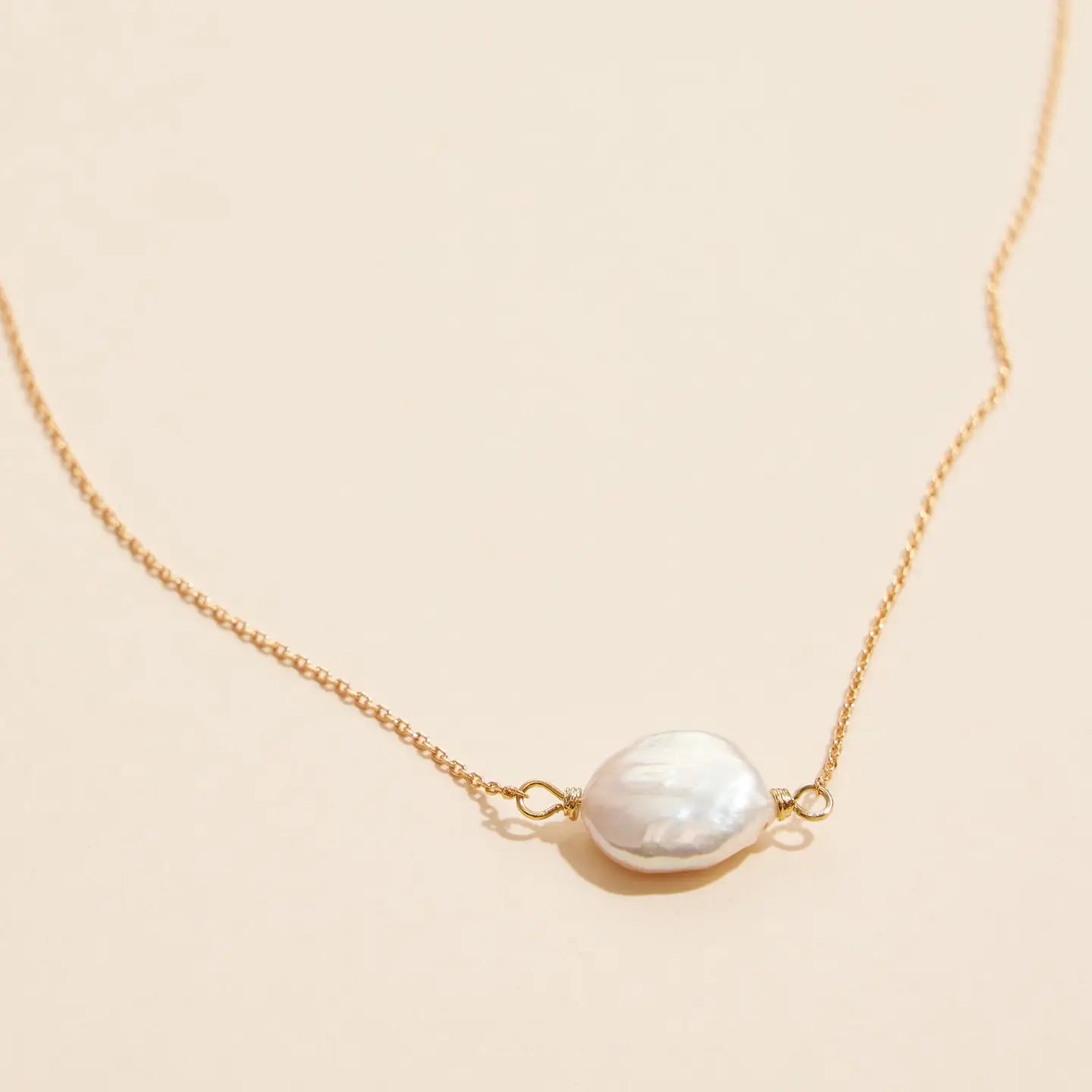 Coin Pearl Necklace
