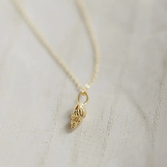 Gold Tulip Shell Necklace