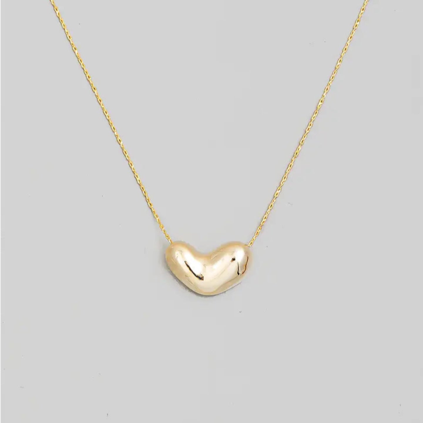 Bubble Heart Pendant Necklace