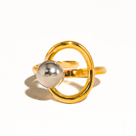 Two Tone Round Ring