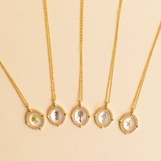 Sacred Staple Necklace- Shell