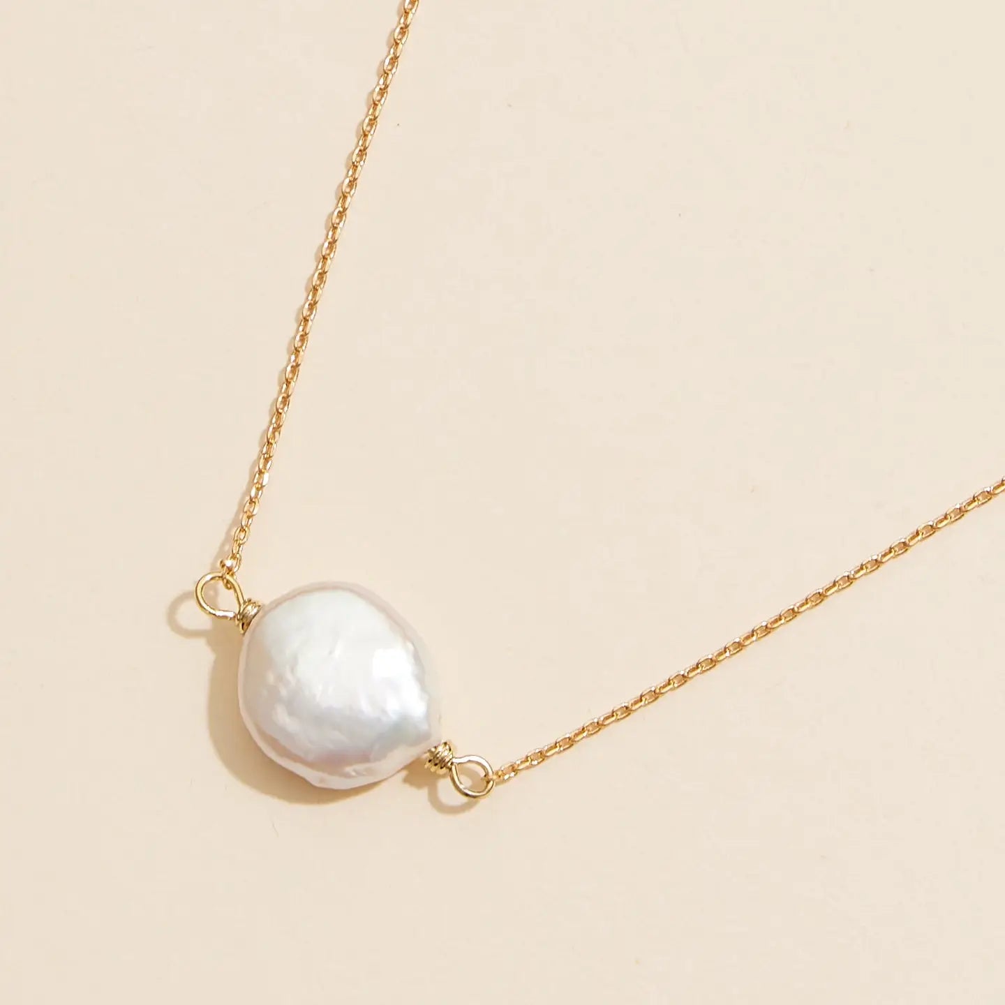 Coin Pearl Necklace