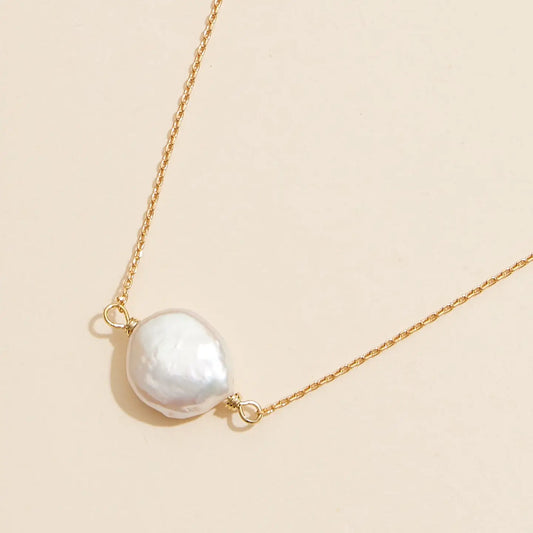 Coin Pearl Necklace