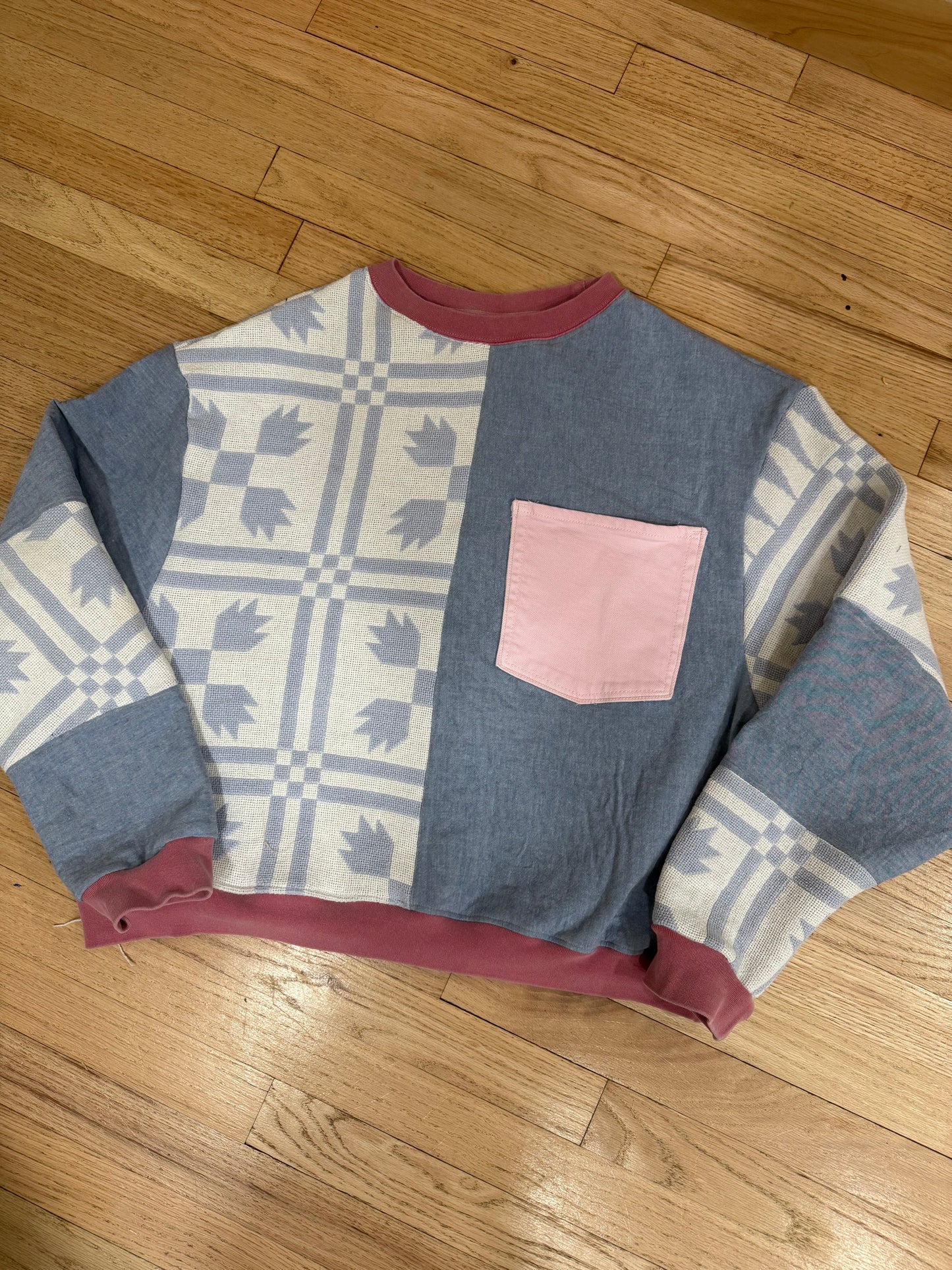 Ready to ship- Upcycled Sweatshirt