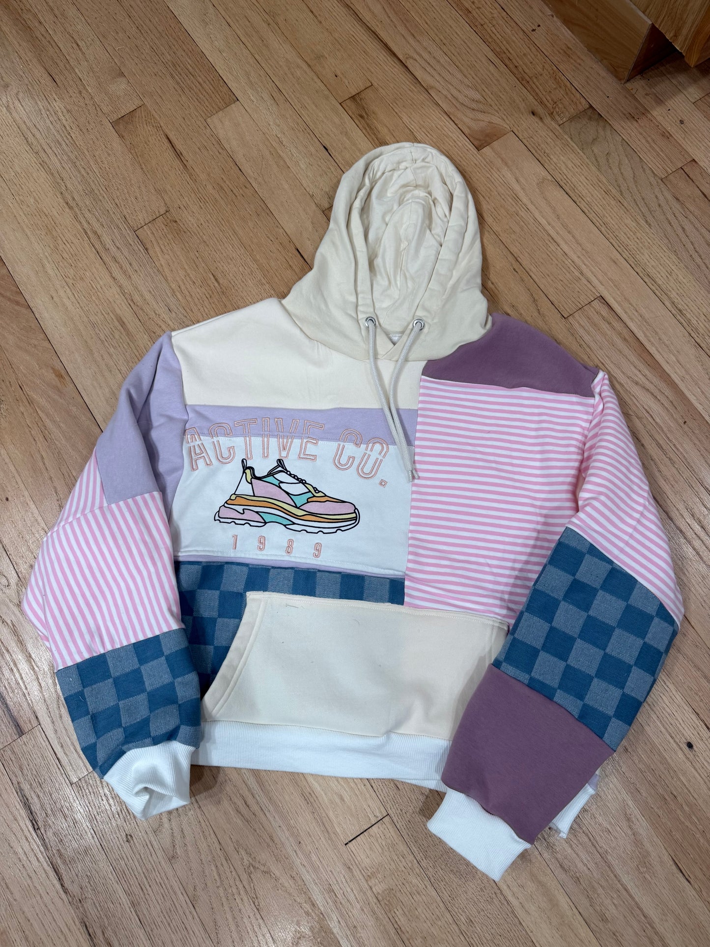 Ready-to-Ship Patchwork Sweatshirt